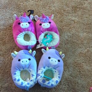 Squishmallow Animal Slippers Set